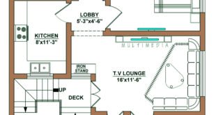 30x45 Floor Plan with 3BHK